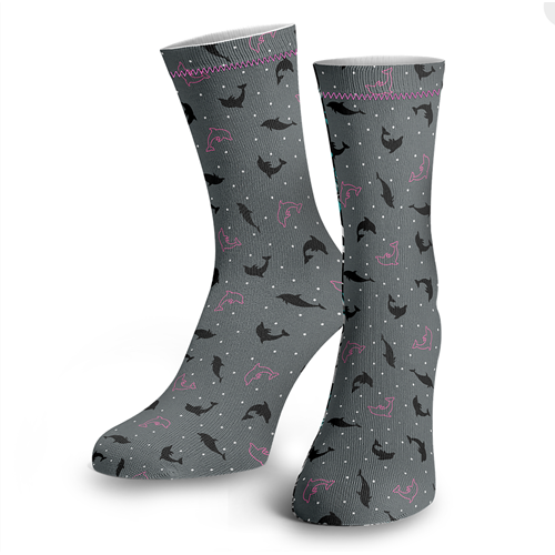 Dolphin & Dots Socks